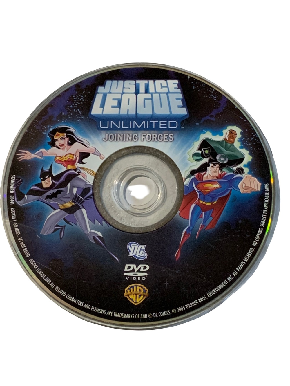 Justice League Unlimited Joining Forces DVD Disc Only 2005 DC Animated